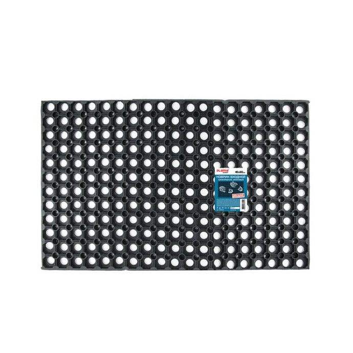 Коврик входной резиновый грязесборный, ячеистый,толщина 16 мм, 40*60 см. Лайма Эксперт