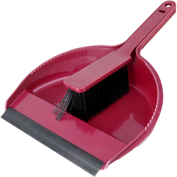 Комплект ЛАУРА щетка с совком с кромкой Классика, бордо