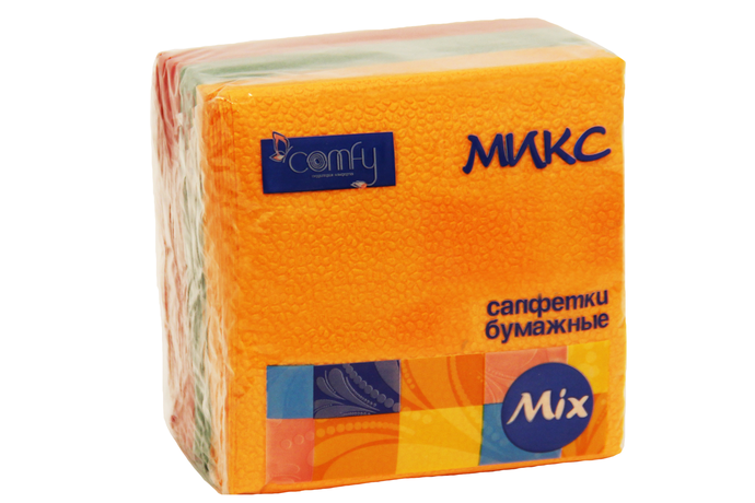 Салфетка Comfy тонированная МИКС  60 л./24
