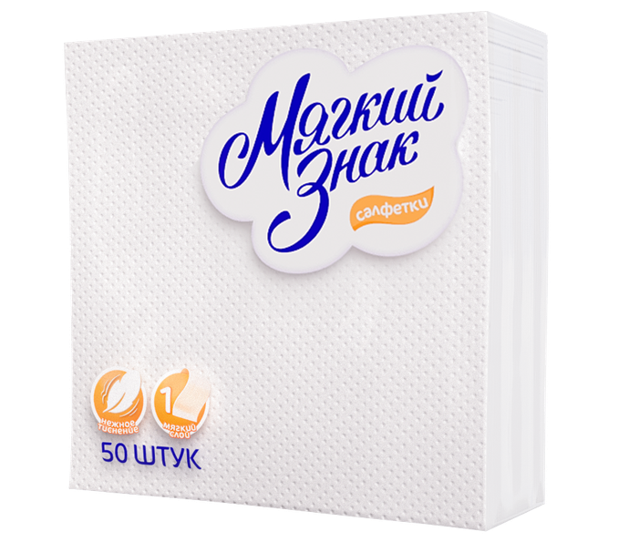 Салфетка Ь знак 24х24 50 л./вл.80 С8
