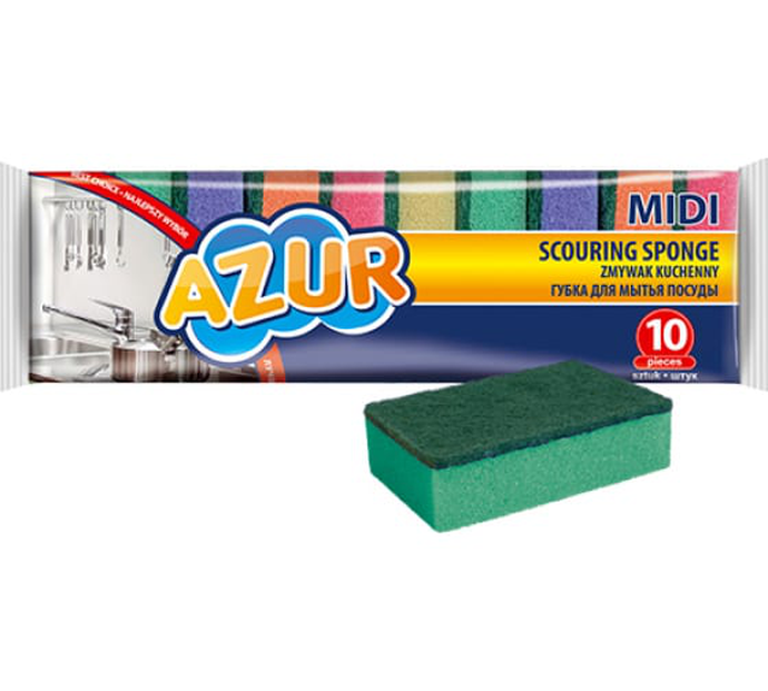 Губки для посуды AZUR 10шт.