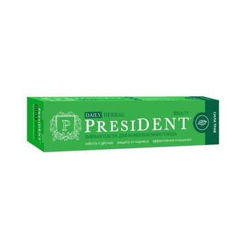 Зубная паста PRESIDENT DAILY Herbal (75 RDA) 68 г