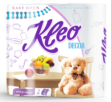 Полотенца бум. Kleo Decor 2-сл. 2 рул./вл.24 С120