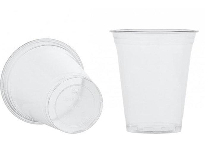 Стакан "шейкер" ПЭТ D=95мм цвет прозр. 300мл УЮ (*50/1000)