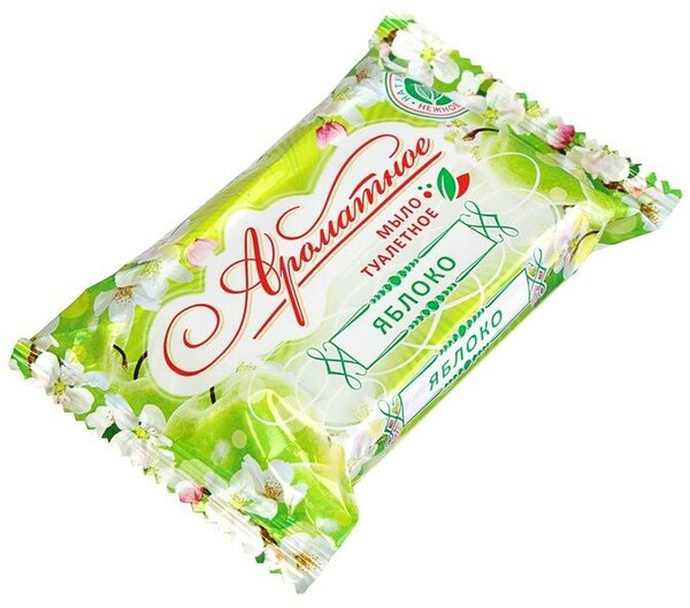 Мыло туалетное   "АРОМАТНОЕ" Яблоко 90 г. 1/90