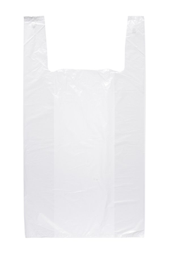 Пакет майка ПНД 28*50+12 - 12мк Белая 100/500/2000