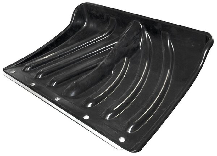 Лопата снеговая пластиковая 465*340 "КРЕПЫШок" морозостойкая с оцинкованной планкой D=32