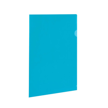 Папка-уголок BRAUBERG, синяя 0,10 мм