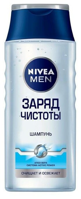 NIVEA Men Шампунь 250 Заряд чистоты / 6/12
