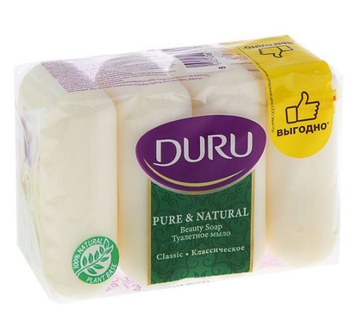 Мыло Duru 85г, классик 4шт/уп