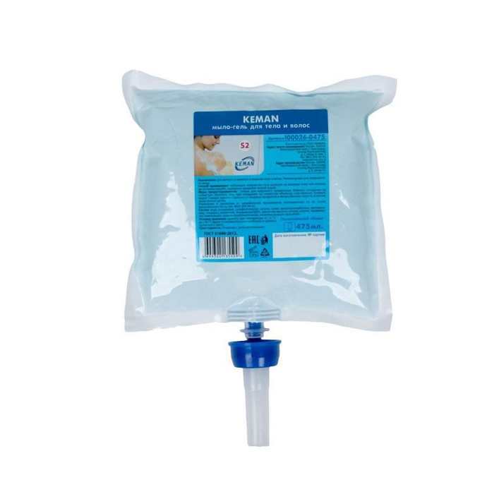 Мыло-гель для тела и волос, картридж 475 мл
