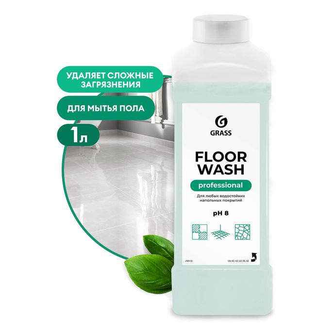 Средство GRASS для мытья  полов "Floor wash" 1 л/вл.12, 250110