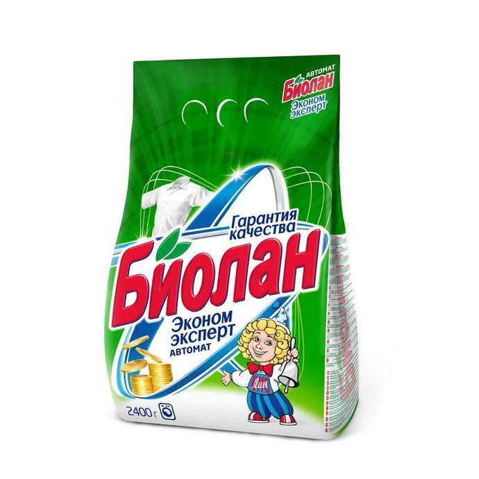 СТИР-Й ПОРОШОК БИОЛАН ЭКОНОМ ЭКСПЕРТ АВТОМАТ 2,4 КГ 1*4