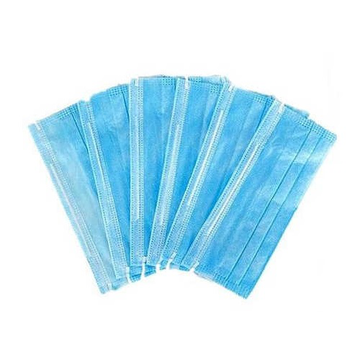 Маска медицинская одноразовая трехслойная, 50шт/уп-