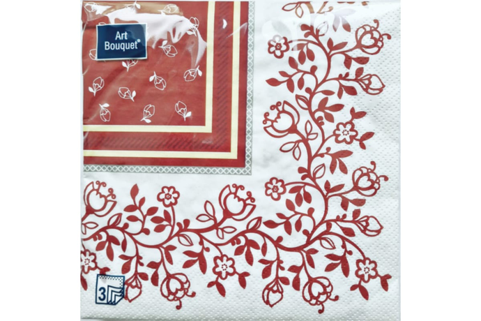 Салфетки Art Bouquet  "Барокко" 33х33 , 3 слоя .20л/вл.12