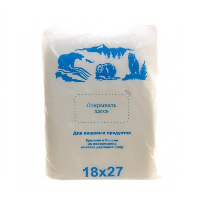 Пакет фас. "Медведи" (18х27) 7мкм/10