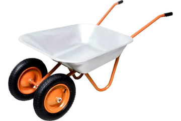 Тачка садовая двухколесная, вместительность 85л