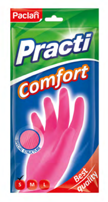 PACLAN PRACTI COMFORT ПЕРЧАТКИ РЕЗИНОВЫЕ S, ПАРА