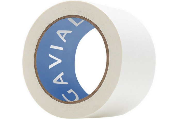 Малярная клейкая лента GAVIAL бумажная, КРЕПП, 50 мм, 50 м, краска и защита стен 00000317