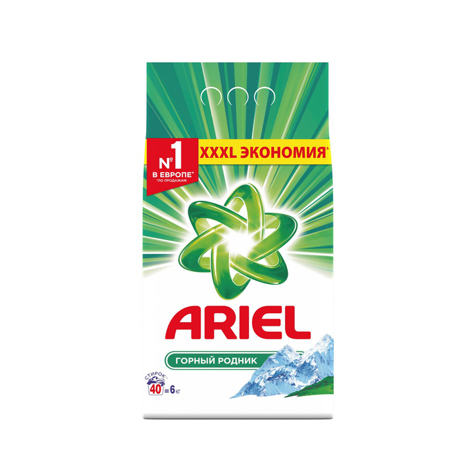 Стиральный порошок Ариэль , автомат 6кг. Горный Родник
