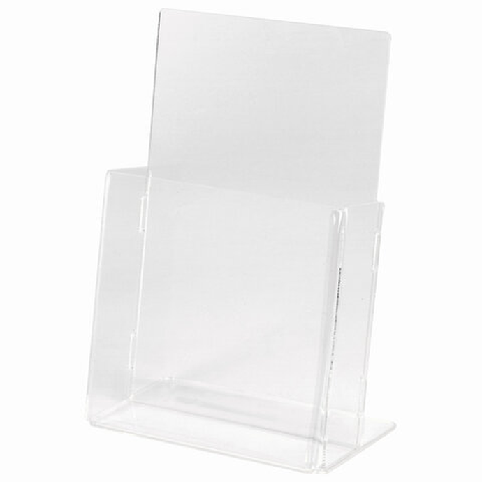 Подставка настольная для рекламных материалов (160х115х32 мм) для узких буклетов, STAFF