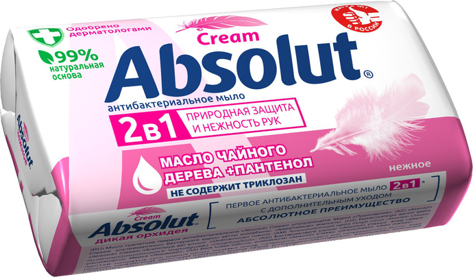 МТ 'ABSOLUT' 2в1 нежное 90 г. арт. 6058