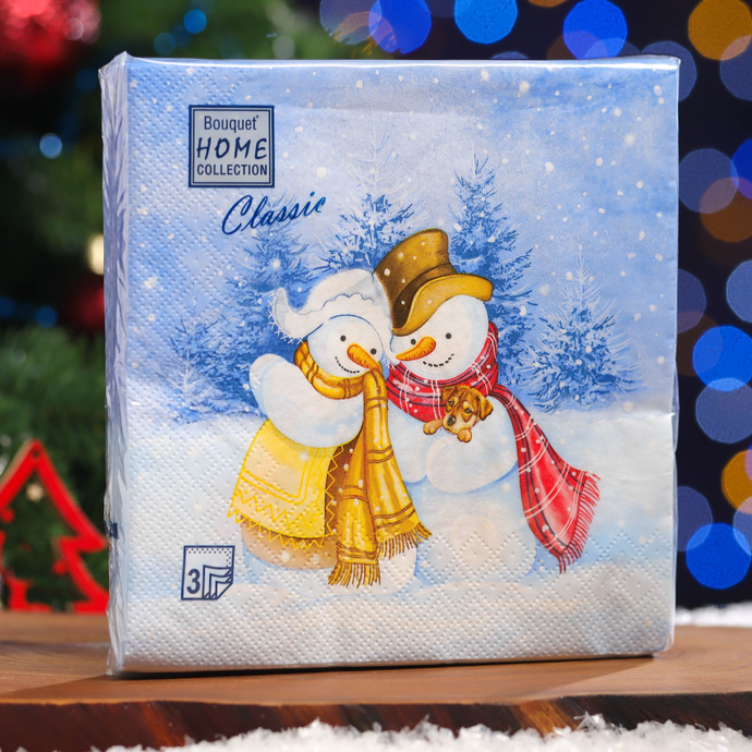 Салфетки 33х33, 3слоя, 20л, Bouquet Home Collection Classic, "Встреча друзей "/12