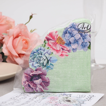 Салфетки Art Bouquet RONDO  "Цветочный натюрморт" 3 сл.12л/вл.15