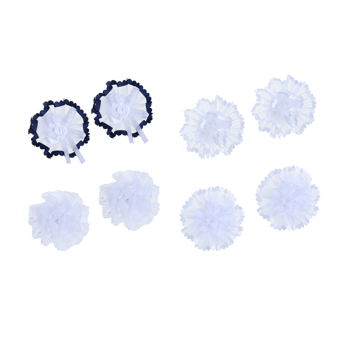 BERIOTTI Набор детских резинок для волос 2шт, 7см, полиэстер, 4 дизайна, ШБ23-06