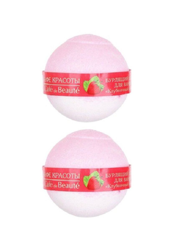Кафе Красоты Шарик д/ванны бурлящ.Клубничный сорбет 120 гр  *11*22*