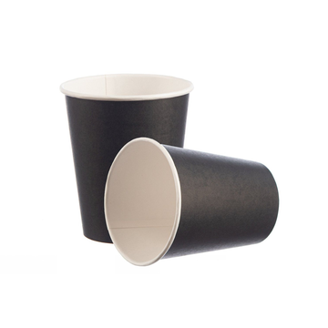 Стакан 250 мл, Черный бумажный  50/1000