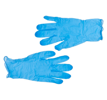 Перчатки неопудренные нитрил голубые, S 100 шт/10упак