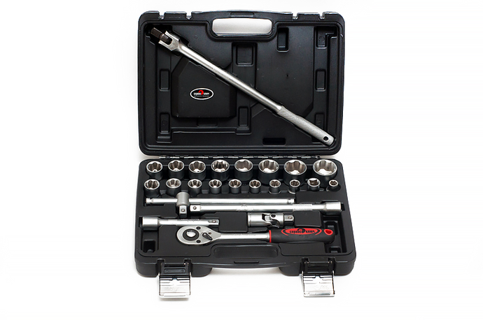 Набор торцовых головок 1/2"DR 26 предметов CrV БМ 970926