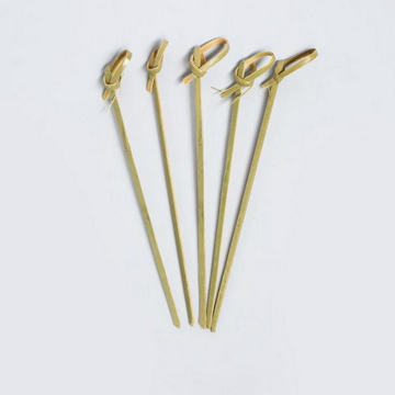 Пики декоративные "Узелок" "OPTILIINE", бамбук, 10 см, 100 шт. в уп., 30 уп в коробке