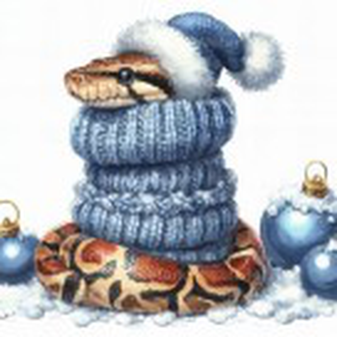 Салфетки бумажные декоративные 20л, Bouquet Home Collection Classic, 3хсл., "Новогодний питон"