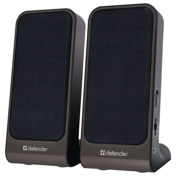 Колонки компьютерные 4вт, пластик, черные