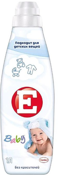 Кондиционер д/ткани -Е-  1литр ДЕТСКИЙ (белый)  *6*12 / 144 / 576