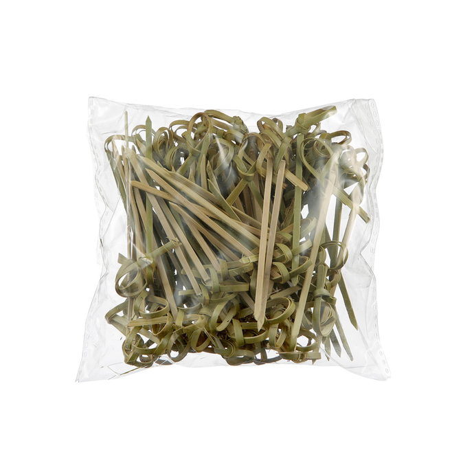 Пика бамбуковая 10 см, Узелок 100 шт/уп *40