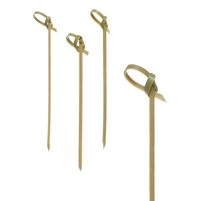 Пика "Узелок" бамбук 9см (100шт/упак)