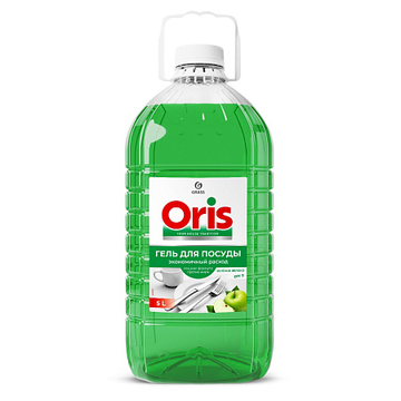 Средство для мытья посуды GRASS ORIS зеленое яблоко ПЭТ 5 л./вл.2, 126147