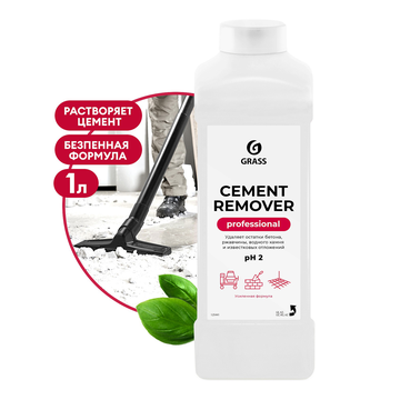 Средство GRASS для очистки после ремонта "Cement Remover", 1 л/вл.12, 125441