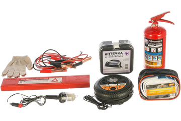 Набор автомобилиста Автостоп Н-2 (огнет. 2л, знак ав.остан,трос 6т,аптечка)