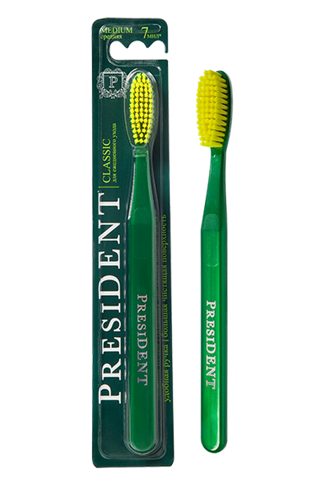 Зубная щетка PRESIDENT Classic (Цвет в ассортименте)