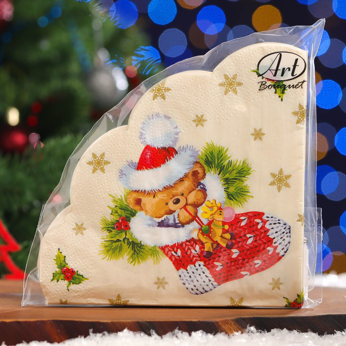 Салфетки Bouquet Original "Плюшевый мишка " 33х33 ,2 сл.20л