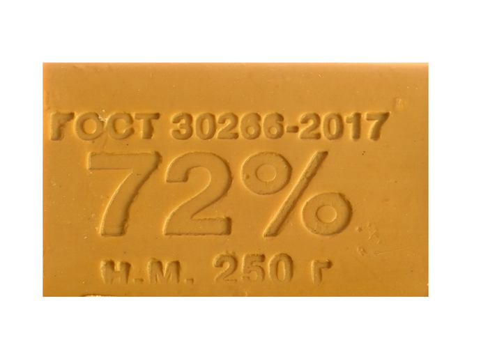 Хоз. мыло  72% 250 гр.   Аккуратное!   *48*4320 (Г)