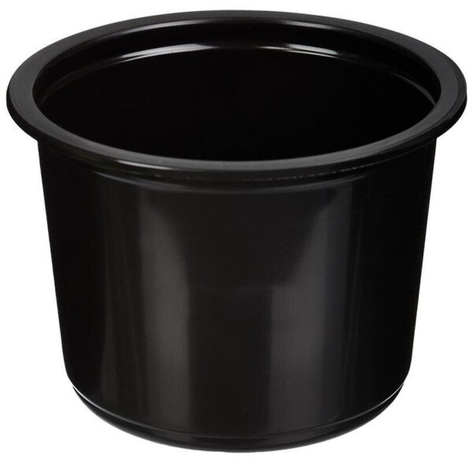 Контейнер круглый 500 мл д-115мм,без крышки,чёрный ПП(крышка 9709)*500