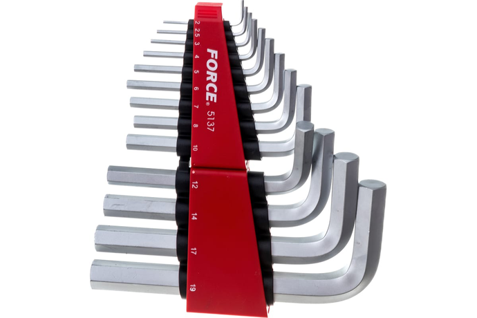 Набор Г-образных шестигранников 2-19 мм, 13 предметов FORCE 5137