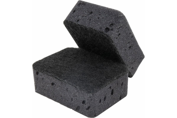 Губки для посуды BIG BLACK 95х70х35мм КОМПЛЕКТ 10шт, КРУПНОПОРИСТЫЙ поролон/абразив LAIMA, 608650