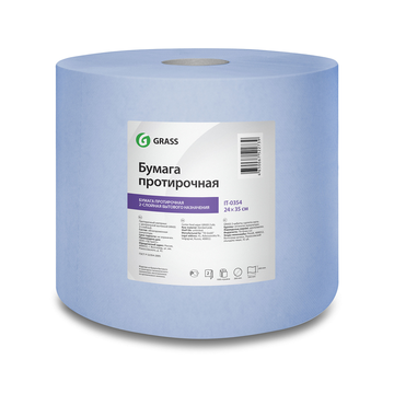 Бумага протирочная GRASS 2 слоя 1000 отрывов 24х35