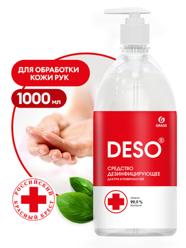 Средство GRASS дезинфицирующее  "DESO"  1л./вл.6